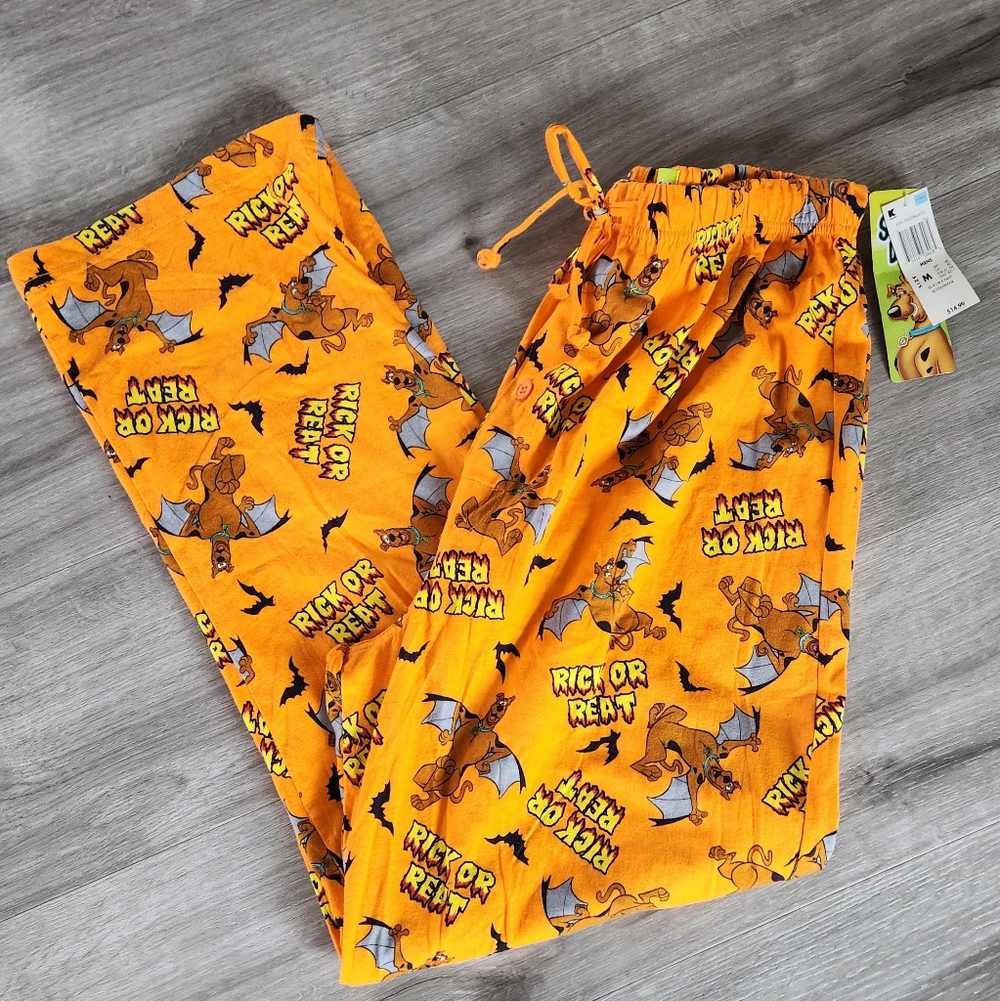 Scooby Doo Mens Lounge Pants Halloween Themed Vintage NEW